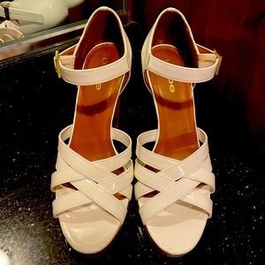 Bebe white sandals